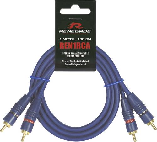 Renegade Ren1RCA Cinchkabel 1.00m [2x Cinch-Stecker - 2x Cinch-Stecker]