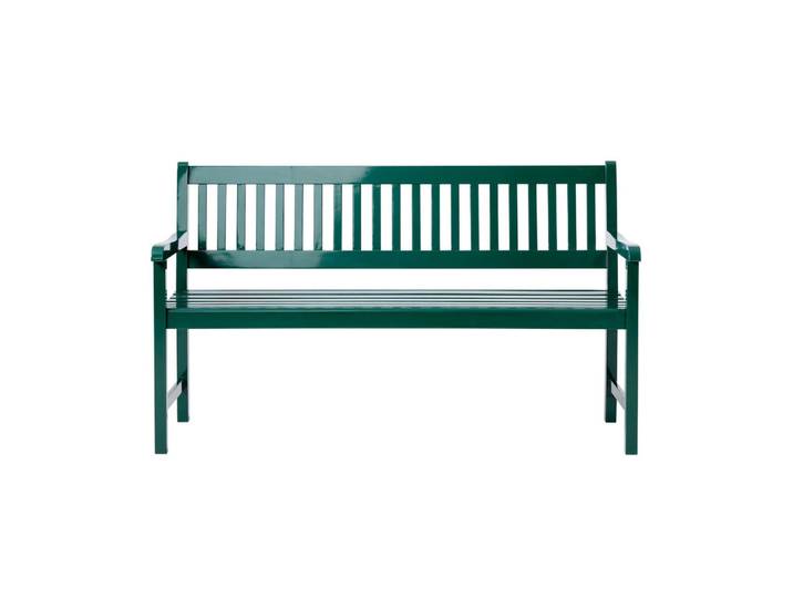 Gardenson Gartenbank, Grün, Holz, Mahagoni, vollmassiv, 150x89x59 cm, In verschiedenen Grössen erhältlich, Gartenmöbel, Gartenbank