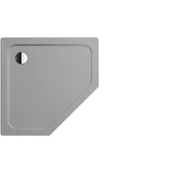 Kaldewei CORNEZZA Duschfläche, 900x900 mm, cool grey 30, bodengleicher Einbau, Eckablauf
