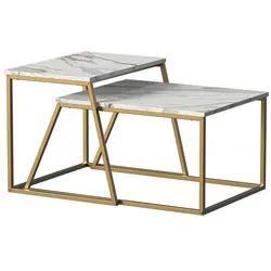 Vicco, Couchtisch + Beistelltisch, Myra (60 x 60 x 38 cm)