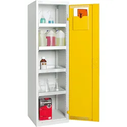 Stumpf Umweltschrank BP-3 lichtgrau / signalgelb + 4 Auffangwannen - 7595062