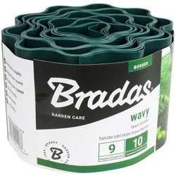 Rasenkante Beeteinfassung 9m/10cm grün BRADAS OBFG 0910