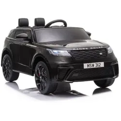 ES-Toys Kinder Elektroauto Range Rover Velar EVA-Reifen Stoßdämpfer Scheinwerfer schwarz
