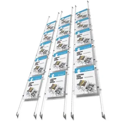 Rahmen 5 x A4 Acryl Spannsystem Postertasche Rahmen Schaufenster Makler Expose