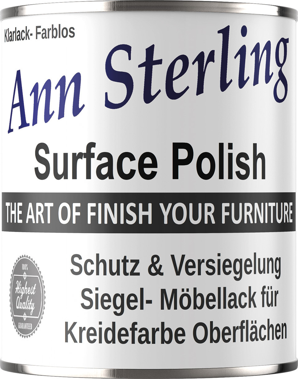 Contura Ann Sterling Siegellack / Versiegelung Klarlack -Finish- für Shabby Chic Farblos Matt - 20Liter