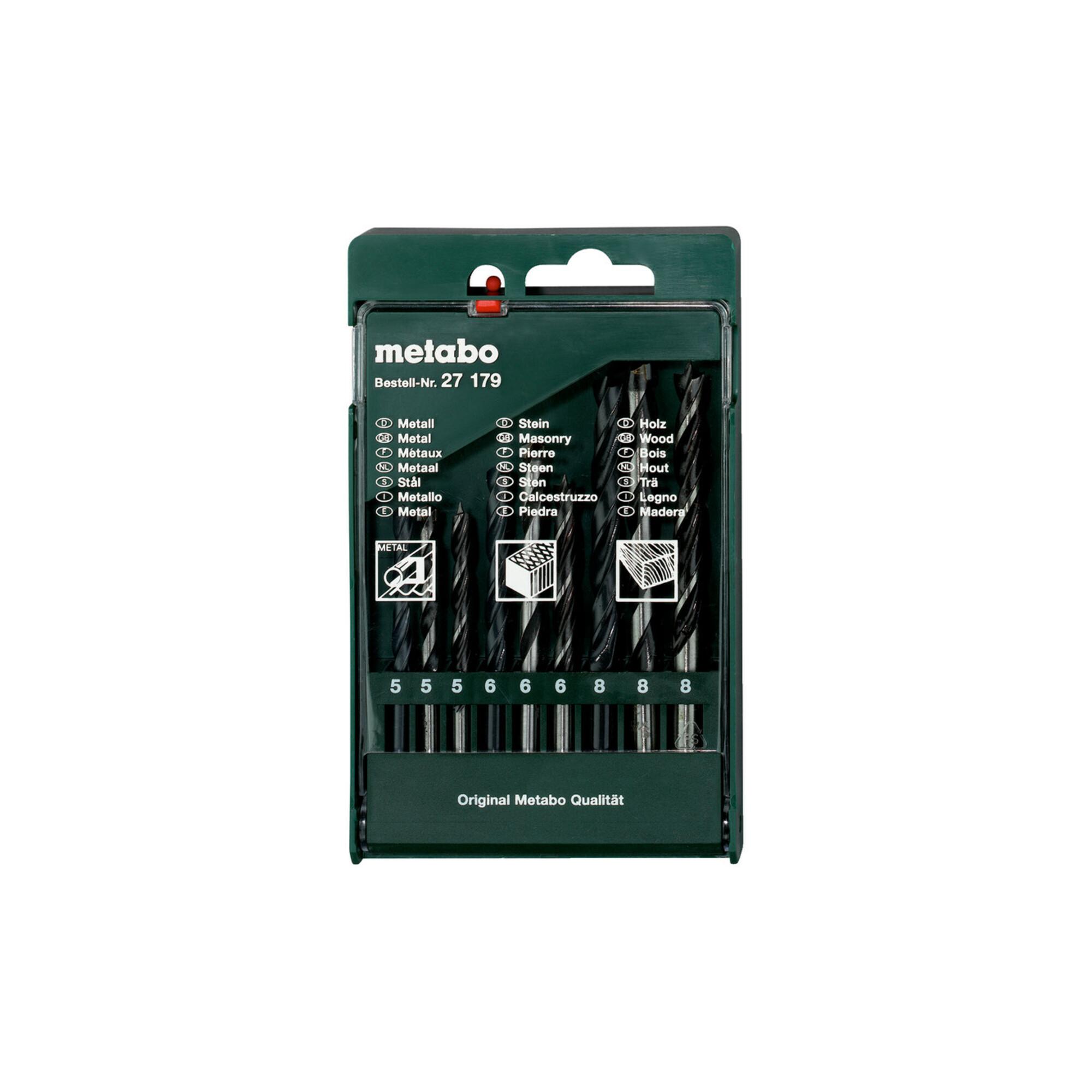 Metabo Bohrersortiment-Kassette, 9-teilig (627179000)