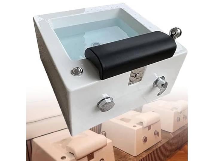 Tragbare Pediküre-fuß-spa-badewanne – Entspannende Fuß-whirlpool-wanne Mit Acryl-stuhl, Duschwaschanlage Und Massage – Ideal Für Zu Hause Und Im Salon – Pediküre-schüssel Mit Fußbad Und Waschbecken-sp