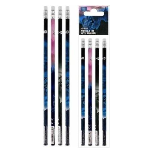 Starpak HB For Bike Bleistift mit Radiergummi 4 Stk (HB, 4x) (47422626)