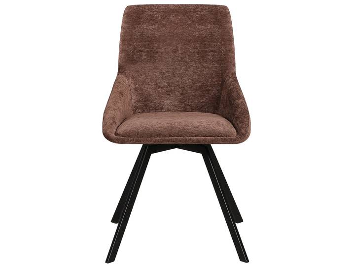 Selsey Yanii - Chaise de salle à manger pivotante\, en velours marron\, 50 cm