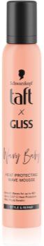Schwarzkopf Taft x Gliss espuma para dar volume e forma ao penteado antes do tratamento térmico para cabelos ondulados e encaracolados 200 ml. Taft x Gliss