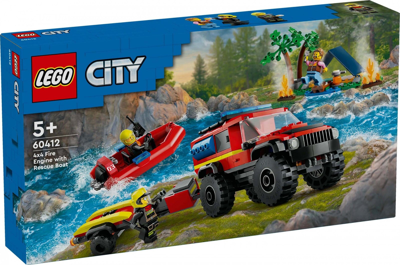 Lego Brandweerwagen en reddingsboot set
