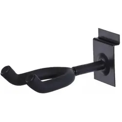 Quik Lok SBG/4 Slatwall Ständer für Gitarre und Bassgitarre (Gitarre), Instrumentenständer + Halter, Schwarz