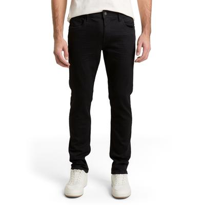 Straight-Jeans TOM TAILOR DENIM, Herren, Gr. 33, Länge 30, blau (schwarz schwarz denim), Denim/Jeans, Obermaterial: 75% Baumwolle, 20% Polyester, 3% Viskose, 2% sonstige Fasern. Futter: 65% Polyester, 35% Baumwolle, straight fit, Jeans...