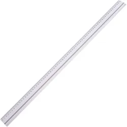 SPRINTIS Schneidelineal 70 cm, robustes Metall-Lineal mit Stahlkante und Anti-Rutsch-Gummieinlage, präzises Schneidewerkzeug für exakte Arbeiten, Aluminium, silber