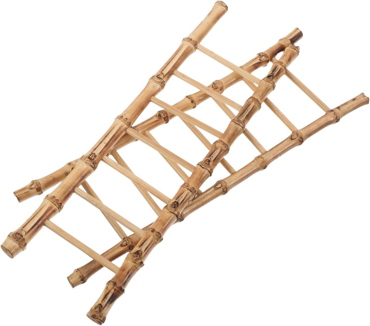 Miniatuur Bamboe Ladder voor Poppenhuis - Multicolor - 28 x 9 cm