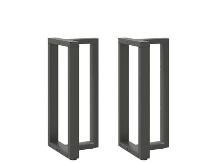 hliofuir Bartischbeine T-Form 2er Set Anthrazit Stahl 40x35x90cm Robuste T-Gestelle aus pulverbeschichtetem Stahl mit Höhenverstellung für individuelle Stehtische in Küche und Bar.