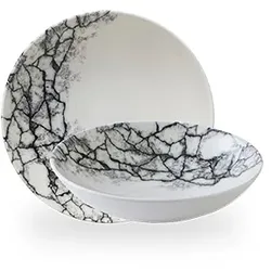 Churchill Studio Prints Kintsugi Accents Quartz Black Schale Coup 18,2cm, 42,6cl