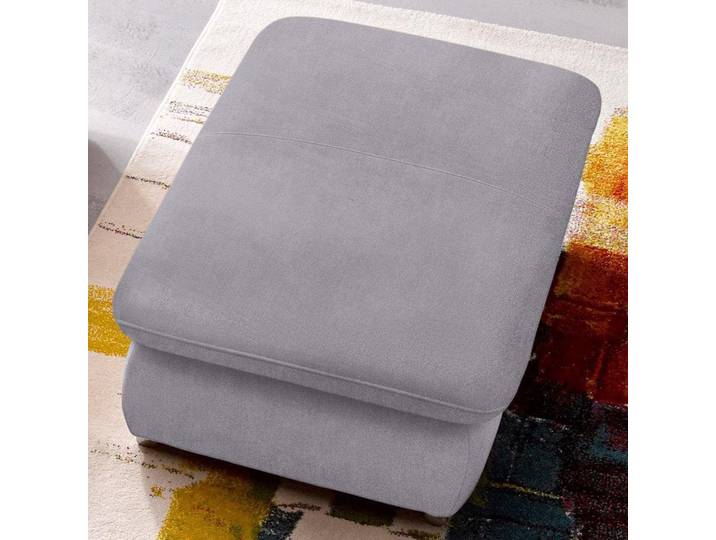 Hocker SIT & MORE Alcatraz , grau, B:101cm H:43cm T:68cm, Struktur fein (97% Polyester, 3% Polyamid);Luxus-Microfaser ALTARA NUBUCK (95% Polyester, 5% Baumwolle);Struktur (100% Polyester), Hocker, Polsterhocker