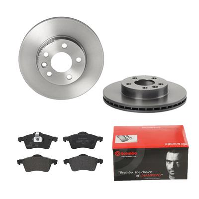 BREMBO Bremsensatz, Scheibenbremse 1420-55622 Vorderachse innenbelüftet 280mm 24mm für Skoda VW SEAT