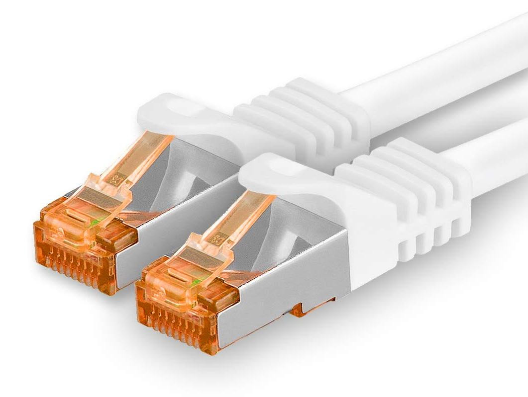 1aTTack.de CAT7 RJ45 LAN-patchkabel 10 Gb/s, 5 meter, wit