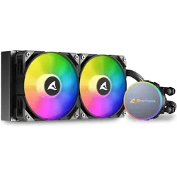 Sharkoon S70 RGB AIO 240 MM, CPU Wasserkühler, Schwarz