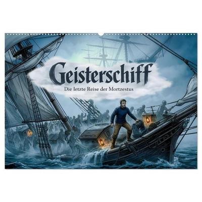 Geisterschiff - Die letzte Reise der Mortzestus (Wandkalender 2027 DIN A2 quer), CALVENDO Monatskalender