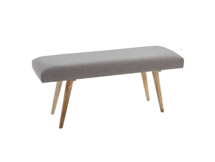 Banc en tissu, gris