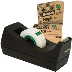 Scotch Tischabroller »C38« mit 3x Magic™ Tape 900 schwarz