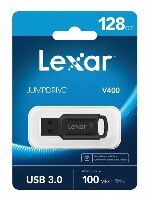 Lexar Memoria Jumpdirve V400 128gb-black