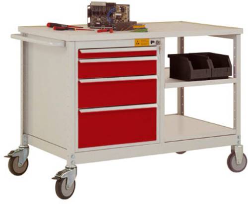 Manuflex LW1001.3003 Werkbank-Mobil Rubin-Rot