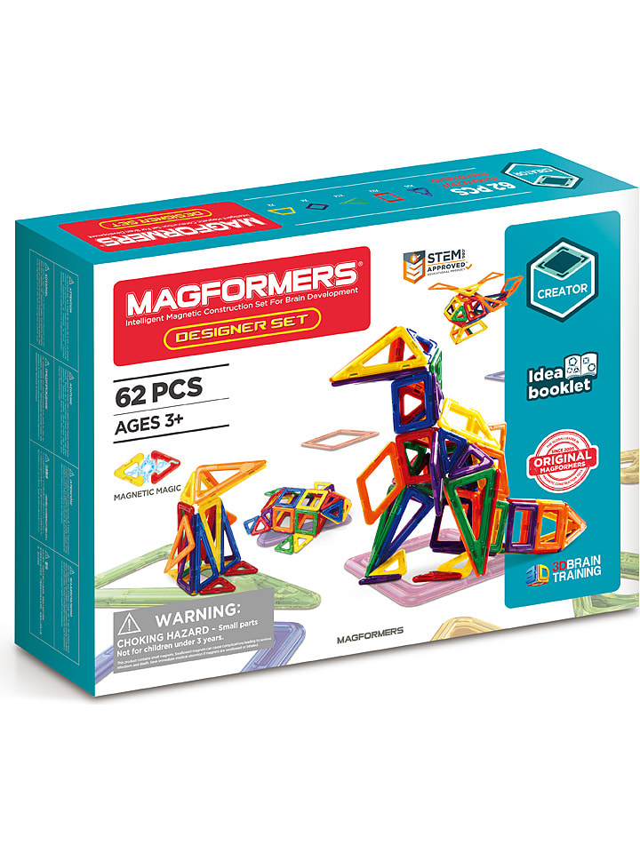 MAGFORMERS 62tlg. Magnetspielset "Designer" - ab 3 Jahren - onesize