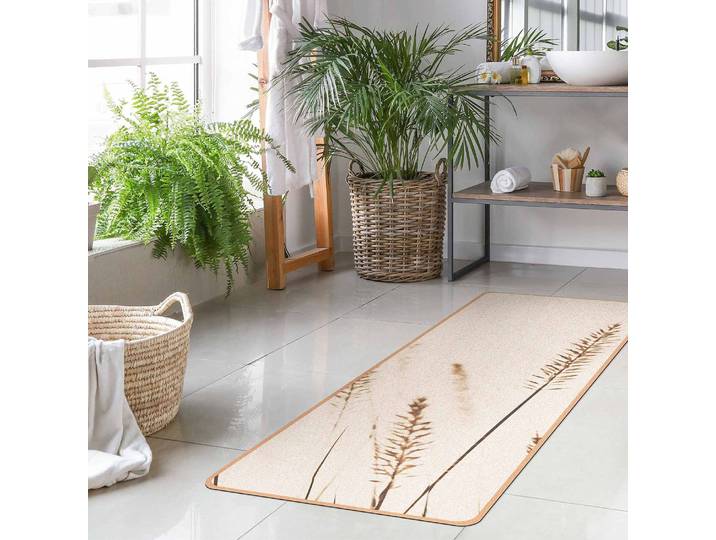 Läufer/Yogamatte Getrocknetes Kammgras 183 x 61cm Beige