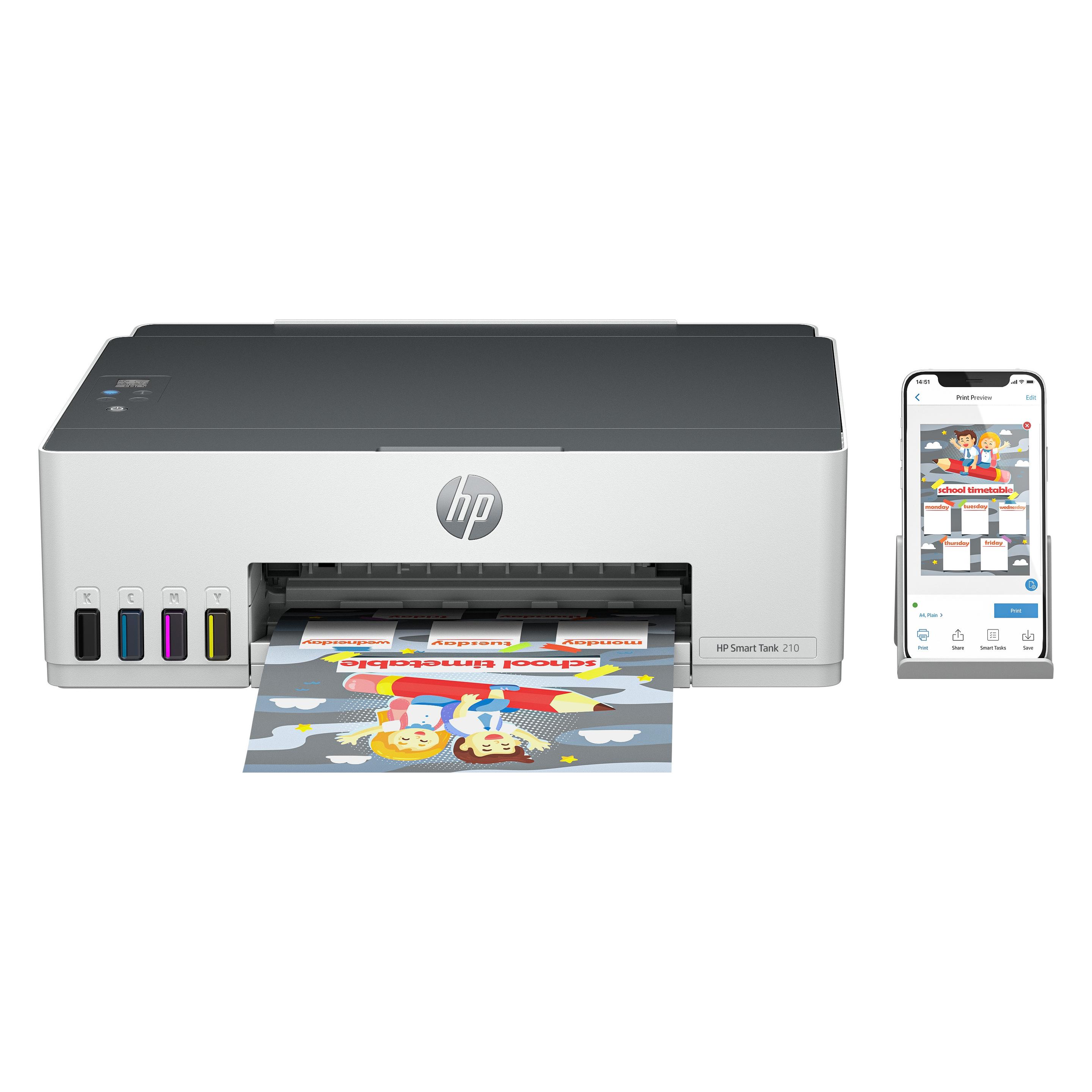 HP Smart Tank 210 Drucker (Tintentank, Farbe) (4A8H8A)