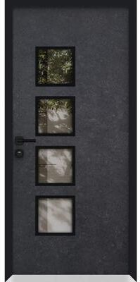 VDomDoors Cynex 6106 Dark Stone Steel Exterior Door