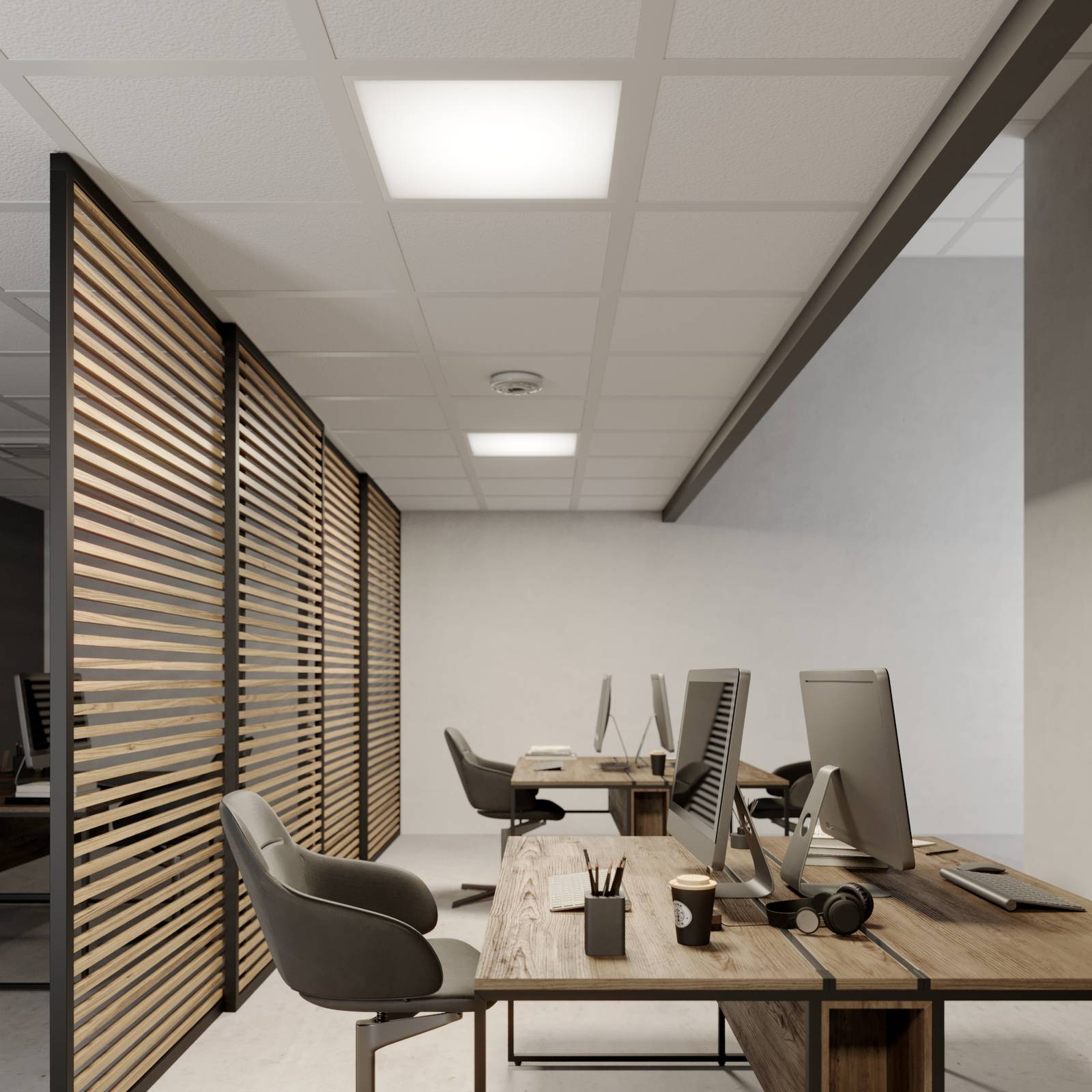 LED Panel Vinas Arcchio, White / opal, Workroom / Office, Plastic, Modern, LED Panel