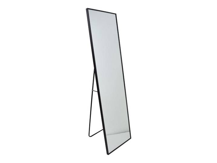 Fragix Standspiegel York Schwarz, Metall, 40x150x4 cm, Spiegel, Standspiegel