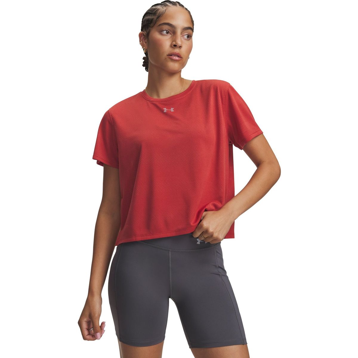 Under Armour Velociti Shortsleeve red reflective (635) M 6009540-635-MD