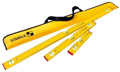 "Stabila Aluminum 80 AS Box Frame Level Set 3 vial - 48"", 24"", 12"""