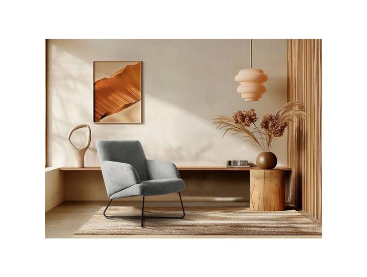 Livetastic Sessel, Grau, Metall, 67x87x74 cm, Made in EU, Stoffauswahl, Wohnzimmer, Sessel, Sonstige Sessel