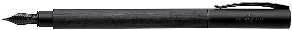 FABER-CASTELL Füllhalter Ambition All Black Federbreite B, schwarz schwarz EG
