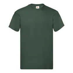 Fruit of the Loom Herren Original T. T-Shirt (5er Pack), flaschengrün, 3XL