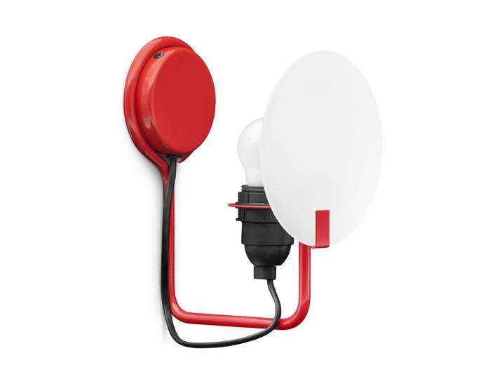 Applique murale Bugia, rouge, à 1 lampe - Stilnovo - Salon / séjour - Design - Métal - À ampoule unique