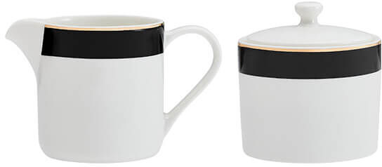 Mikasa Luxe Deco Sugar Pot & Creamer Set