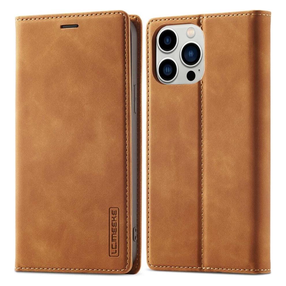 Cover-Discount iPhone 14 Pro - Vintage Flip Case Etui braun (Apple iPhone 14 Pro) (660107447D)
