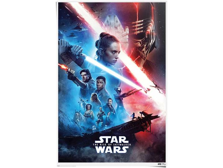 Poster REINDERS Star Wars The Rise of Skywalker - Filmplakat , rot (farbe bild(er): rot), B:61cm H:91,5cm, Papier, Bilder, Poster