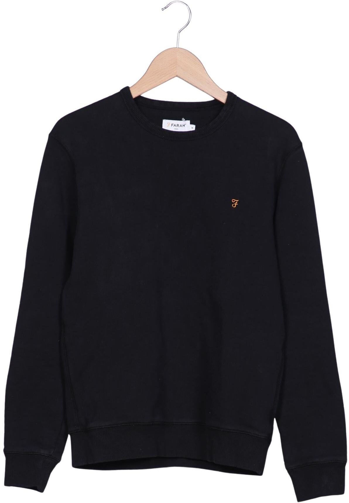Farah Herren Sweater, Schwarz, Gr. M, Baumwolle - Second Hand