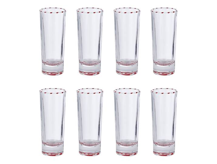 Schnapsglas 8er-Set 4 x 10 x 4cm Durchsichtig/Durchsichtig