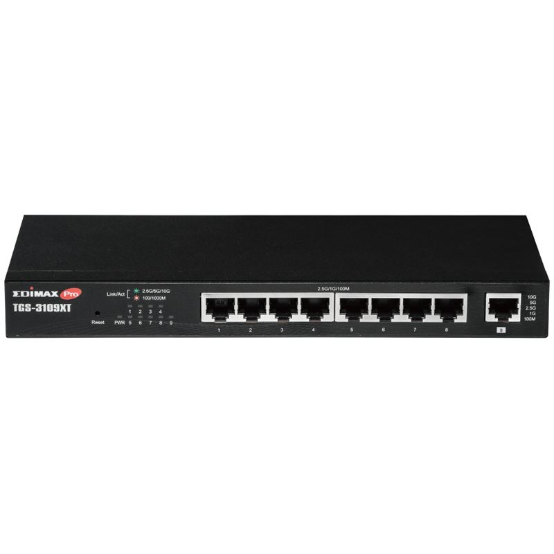 Edimax TGS-3109XT 8-Port 2.5GbE Web Smart Switch + 1-Port 10GbE Uplink