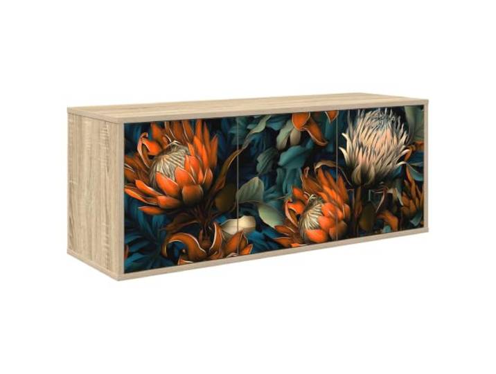 Makastle Hängender TV-Schrank Sonoma-Eiche 102x33x40 cm