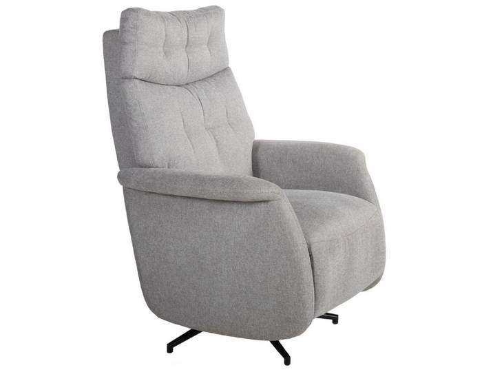 Duo Collection Relaxsessel Peralta, 360° Drehfunktion, steingrau, Webstoff - 78x107x93cm (BxHxT)